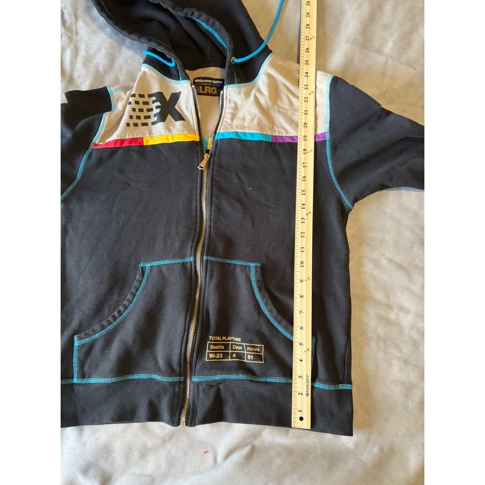 LRG Welcome Home PAX Seattle W-23 Full Zip Hoodie Black Mens Large - Picture 6 of 7